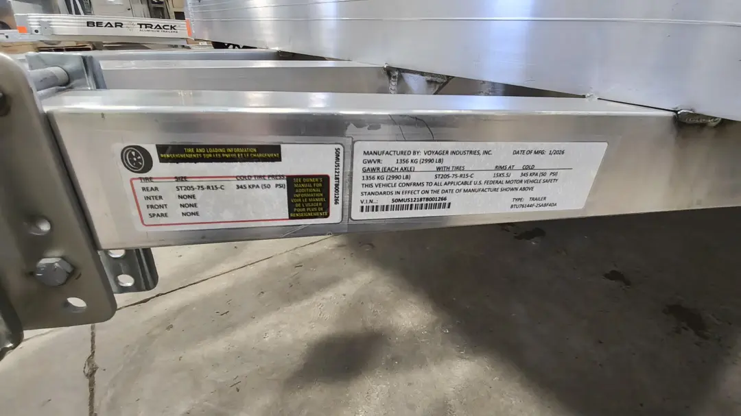 2026 Bear Track BTU76144F 76″ wide x 12′ – (Trailer Package)