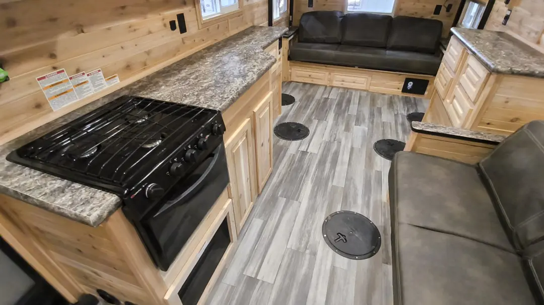 Wheeled Fish House 2026 Ice Castle 8 x 17 V Walleye Stryker Glacial Lakes