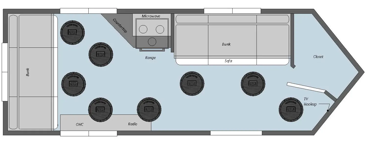 2014 Yetti 6.5 x 16 Outpost Fish House #58523A