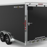 black enclosed trailer