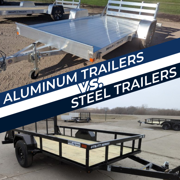 aluminum vs steel trailers graphic
