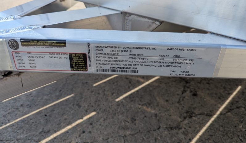 2025 Bear Track 76″ x 12′ BTU76144W Aluminum Utility Trailer full