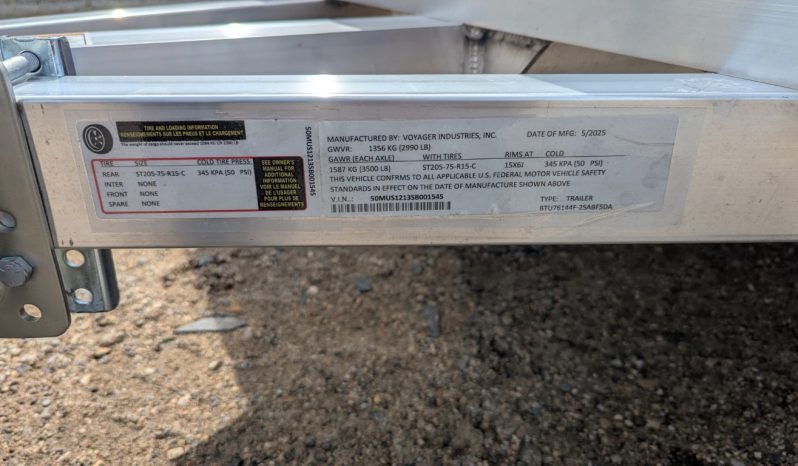 2025 Bear Track 76″ x 12′ BTU76144F Aluminum Utility Trailer full