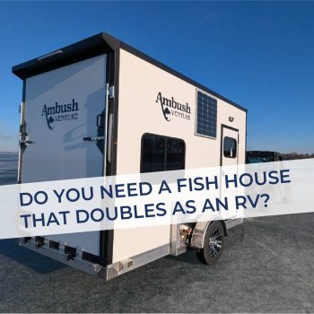 Fish House Doubles as RV graphic
