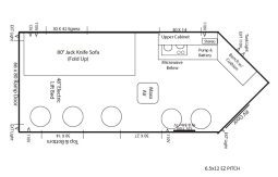 2025 Ice Castle 6.5×12 EZ Pitch- Hydraulic Toyhauler full