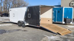 2022 Compass 7 x 27 Aluminum Enclosed Snowmobile Trailer