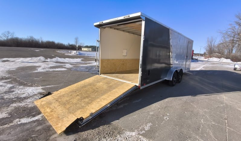 2022 Compass 7 x 27 Aluminum Enclosed Snowmobile Trailer full