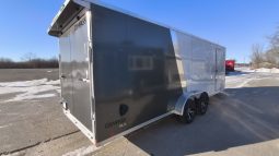 2022 Compass 7 x 27 Aluminum Enclosed Snowmobile Trailer full