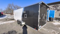 2022 Compass 7 x 27 Aluminum Enclosed Snowmobile Trailer full