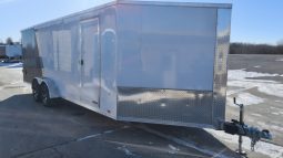 2022 Compass 7 x 27 Aluminum Enclosed Snowmobile Trailer full
