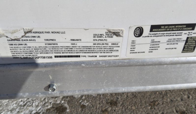 2022 Compass 7 x 27 Aluminum Enclosed Snowmobile Trailer full